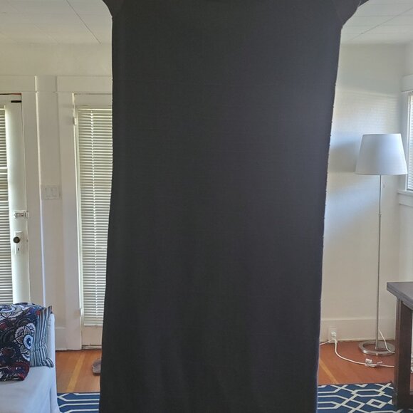 bebe black off shoulder bodycon mini dress - Picture 2 of 4